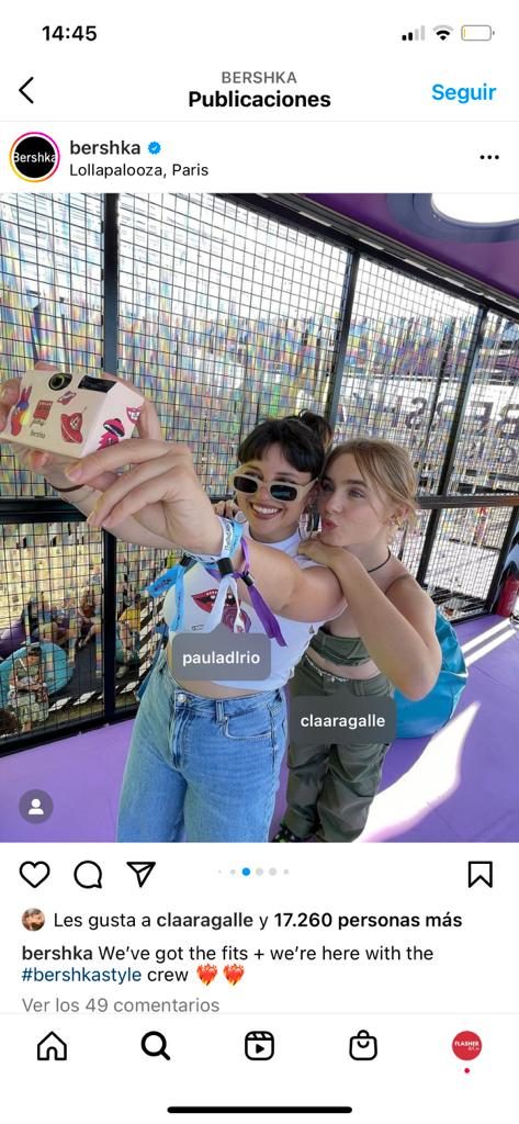 Flasher en Instagram